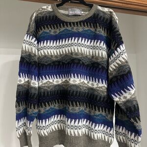 Classic Men's Sweater - Blue and Gray